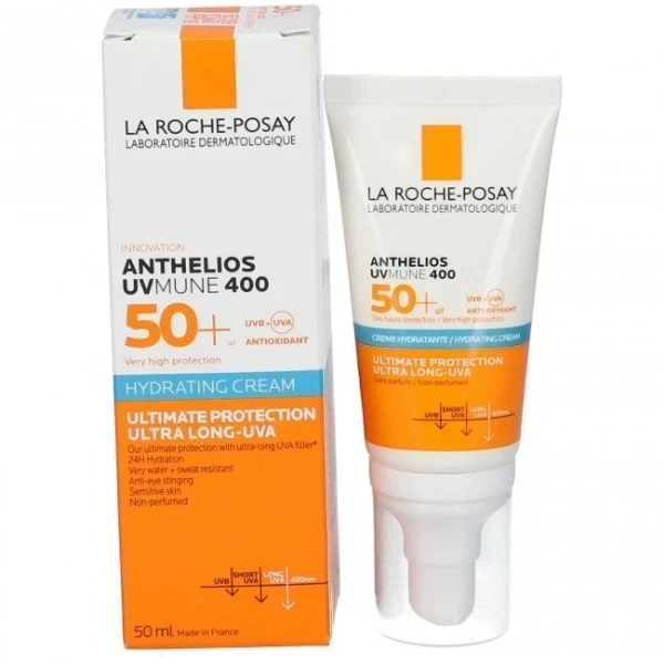 کرم ضد آفتاب پمپی بی رنگ +SPF50  حجم 50 میل