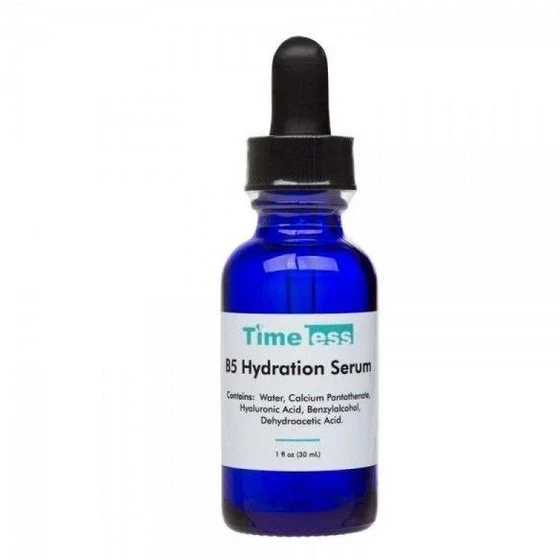 سرم صورت هیالورونیک اسید و ویتامین B5 تایم لس حجم ۳۰ میل