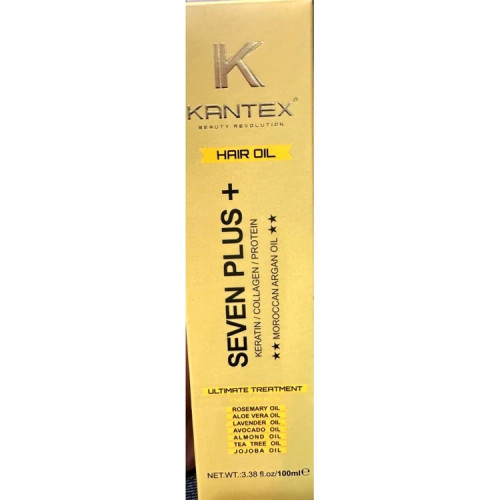 روغن تقویتکننده و ترمیمکننده مو کانتکس مدل Seven Plus | حاوی روغن آرگان، کراتین و کلاژن حجم ۱۰۰ میل