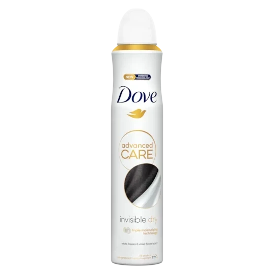 اسپری ضدتعریق DOVE ADVANCED CARE INVISIBLE DRY حجم 250 میل