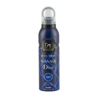 اسپری خوشبو کننده بدن مردانه مردیت مدل Sauvage Dior حجم 200 میلی لیتر