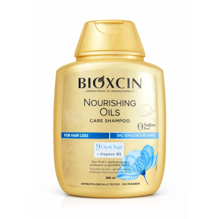 شامپو تقویت‌کننده و ترمیم‌کننده مو بییوککسین مدل Nourishing Oils Care حجم 300 میلی‌لیتر